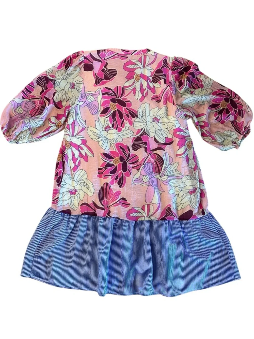 THML | Pink Floral Drop Waist Dress Sz S EUC - Picture 3 of 9